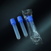 test tubes cylindrical in PP 5 ml, screw cap in PP 12x75 mm sterile