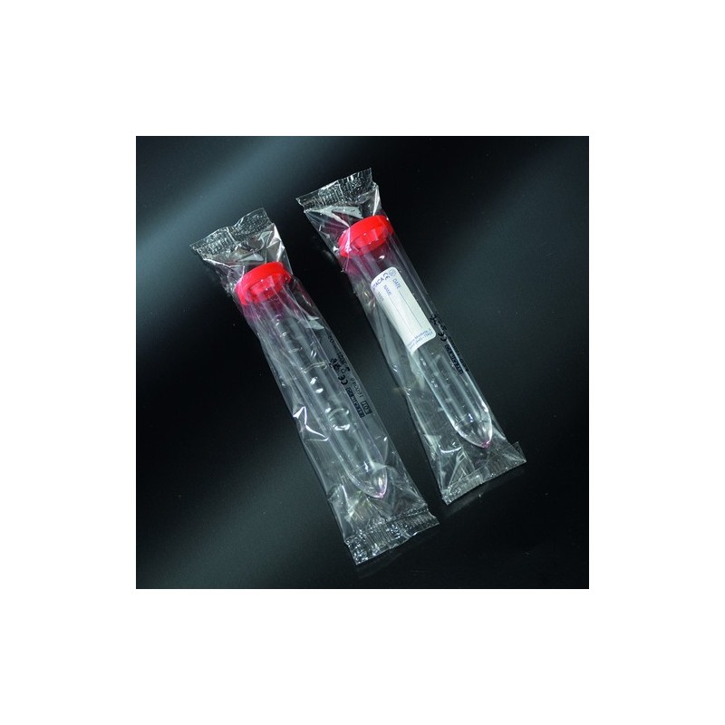 test tubes for urine sterile PS 17x105 with plug - wrap single