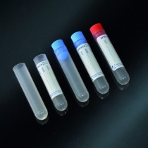 test tubes cylindrical 3 ml PP 12x55 graduate with cap and label