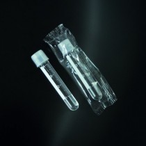 test tubes with screw cap double closure-sterile, in PS 12x75 graduated 5 ml packaging single