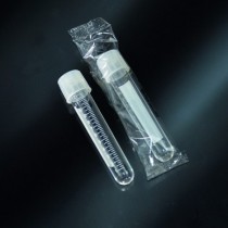 tubes à essai avec bouchon à vis double fermeture-stérile, en PS 17x100 diplômé de 14 ml - emballage unique