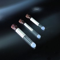 tubes with a gel separator in the PMMA 13x75 PMMA labeled for 5 ml of blood cap down