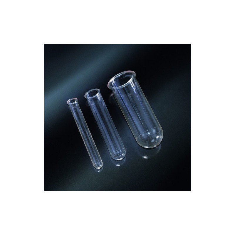 des éprouvettes cylindriques TPX diam. 18x100 mm 16 ml