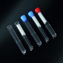 test tubes-cylindrical, 5 ml, PS 12x86 graduate with a label