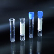 tubes cylindrical, with a flat bottom 3 ml in PS 12x56 graduate with a label