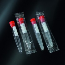 test tubes conical 10 ml sterile PS 16x100 with cap and label - wrapping single