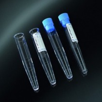 test tubes conical 10 ml in PS 16x100 graduate with a label