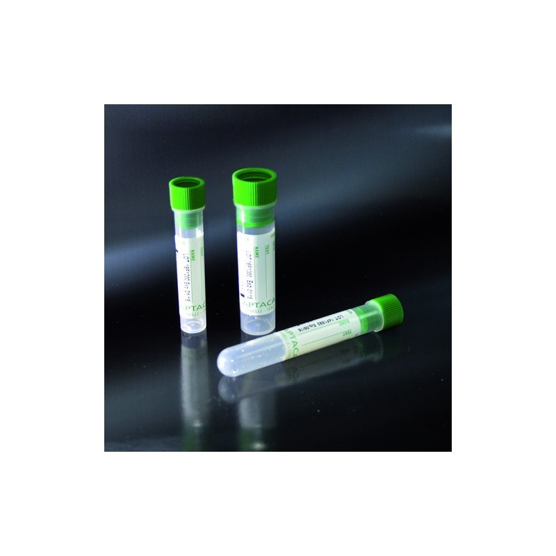 test tubes with K3 EDTA 16x60 flat bottom, for 2,5 ml of blood