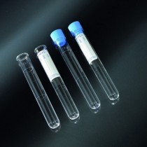 test tubes cylindrical in PMMA 12x86 - 5 ml-label