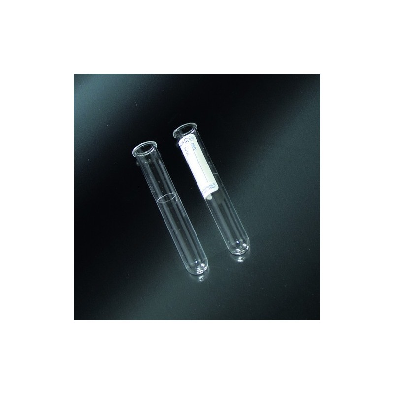 test tubes cylindrical in PMMA 13x75 - 5 ml-label