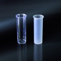 tubes cylindrique, à fond plat, 4 ml PS, a obtenu son diplôme avec rim diam.16x50