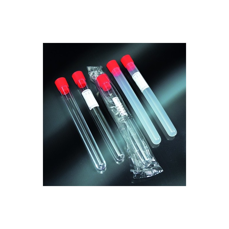 test tubes cylindrical 20 ml sterile PP 16x150 with cap